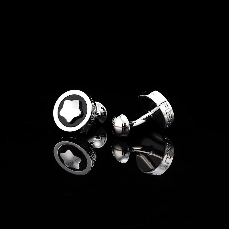 FLEXFIL Luxury shirt cufflinks for men's Brand cuff buttons cuff links gemelos High Quality round wedding abotoaduras Jewelry