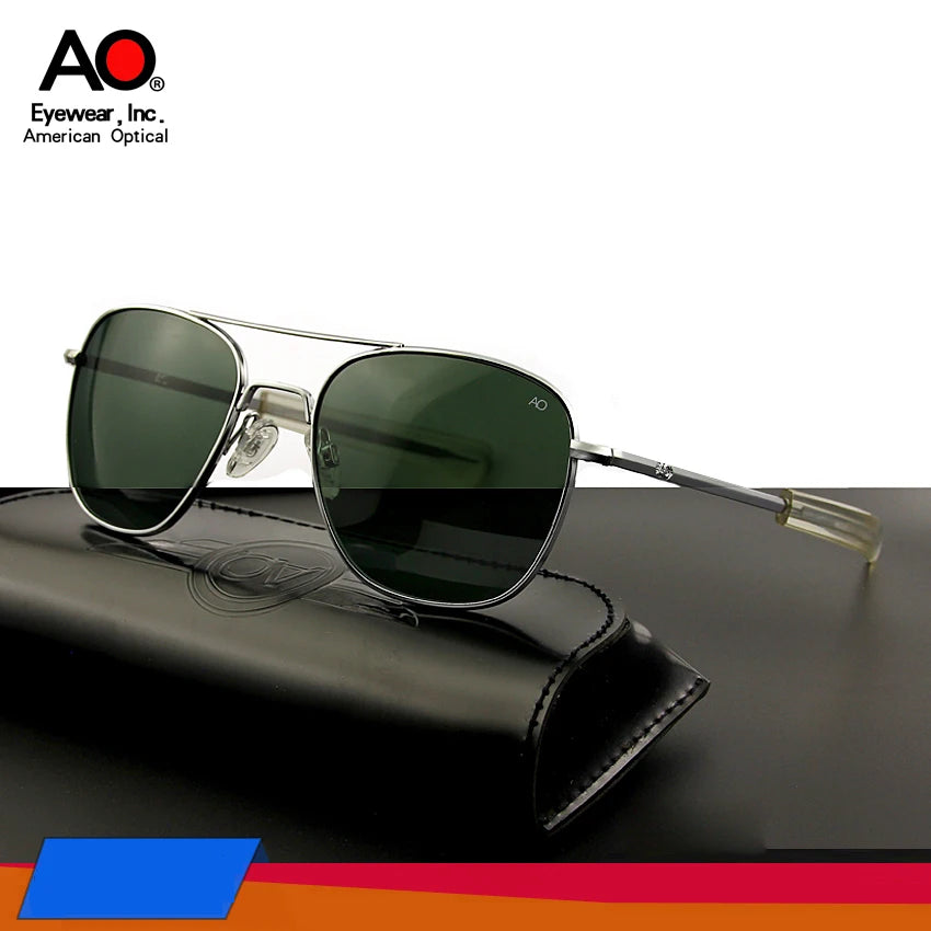 Aviation Sunglasses Men women 2021 vintage brand designer American Army Military Optical AO Sun Glasses Oculos de sol masculino