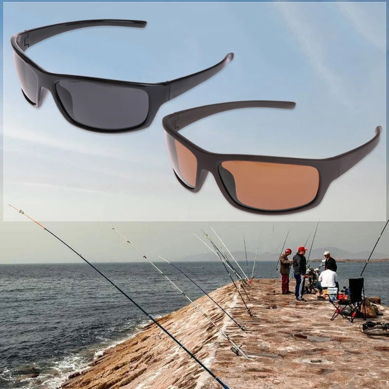 Newest Glasses Fishing Cycling Polarized Outdoor Sunglasses Protection Sport UV400 Men 2Colors