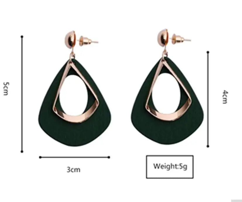 ES3222 Bohemia Earrings Statement Jewelry Exaggerated Ethnic Hollow Out Geometric Drop Earrings For Women Boho Style