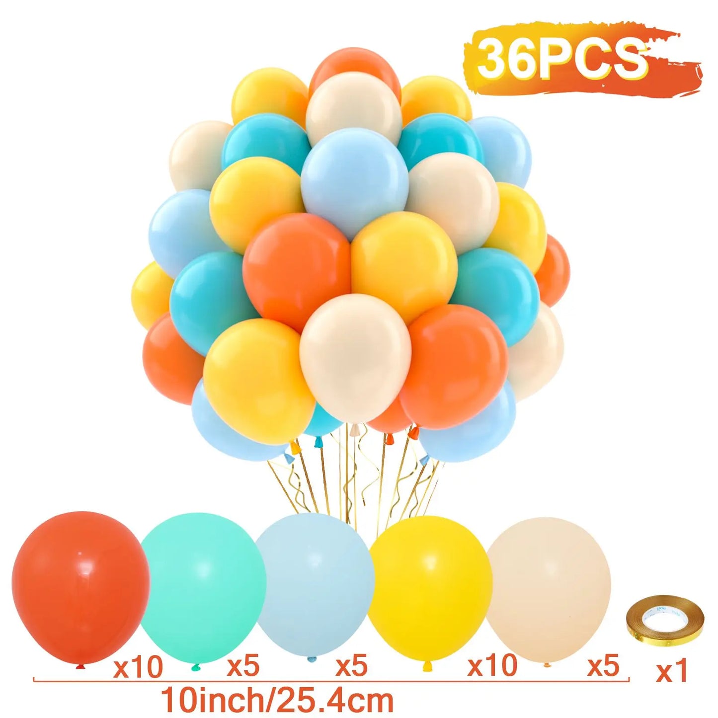31/36/37/51/101Pcs Metallic Balloons Pearl White Latex Balloon Gold Confetti Balloons for Birthday Weddings Party Decorations