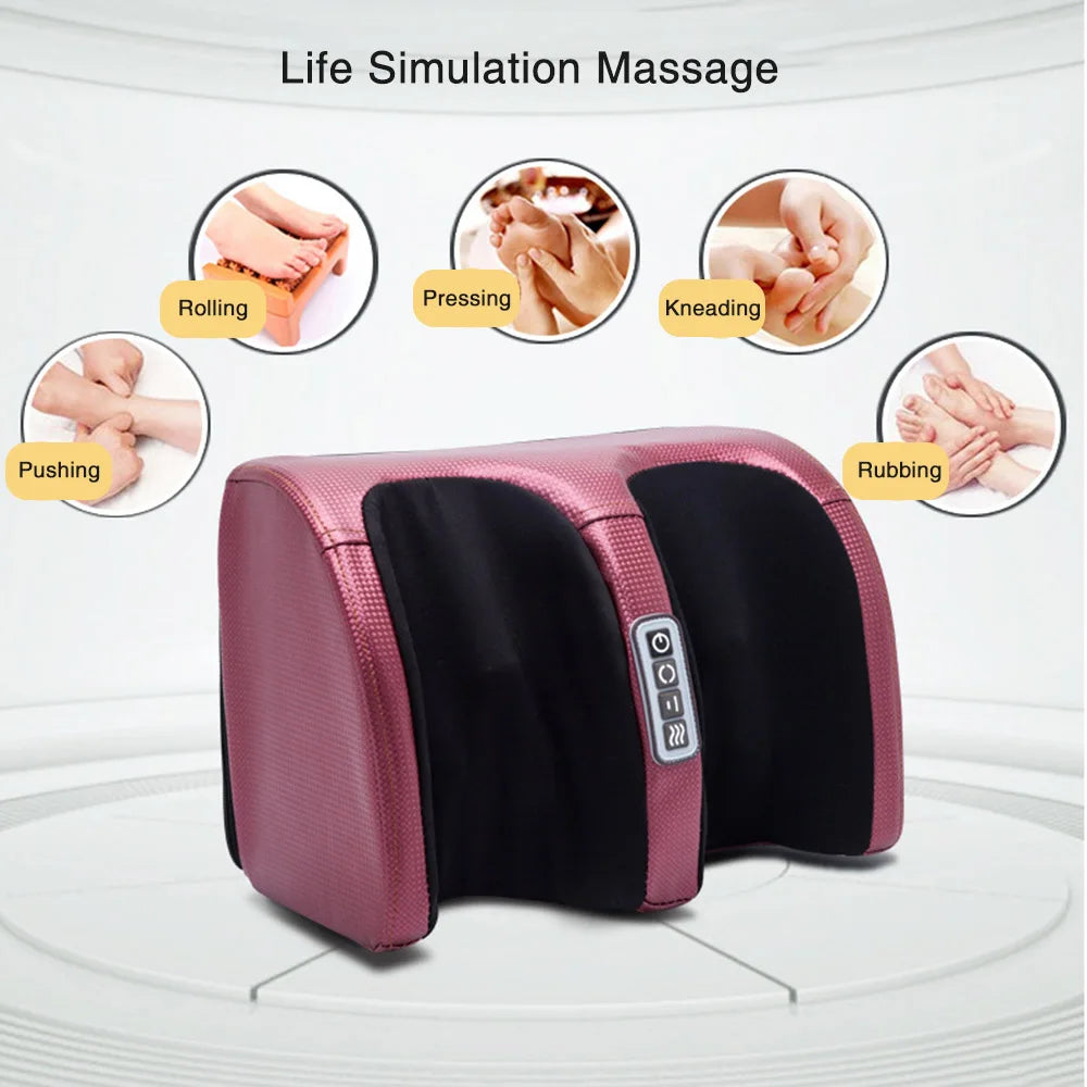 Foot and Calf Massager with Heat Shiatsu Electric Kneading Foot Massager Machine for Pain Relief Promotes Blood Circulation
