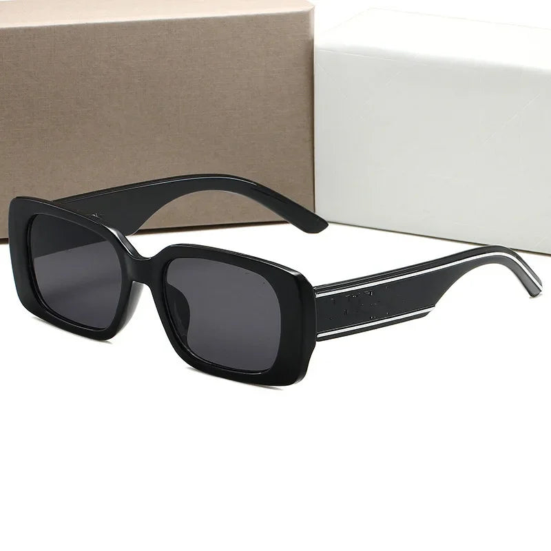 Square Men's Women's Sunglasses High-end Sun Glasses Vintage Travel Photography Driving Sunglasses Acrylic Lenses Plastic Frame