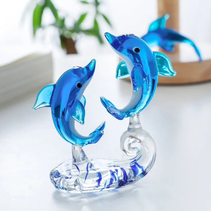 1 Piece Romantic Crystal Glass Creative Cute Little Dolphin Birthday Wedding Present Hot Sale