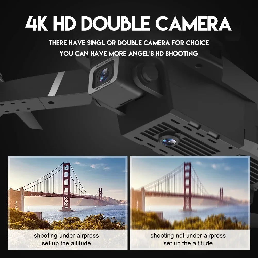 RC Drone New E88Pro 4K Professinal With 1080P Wide Angle Dual HD Camera Foldable RC Helicopter WIFI FPV Height Hold Apron Sell