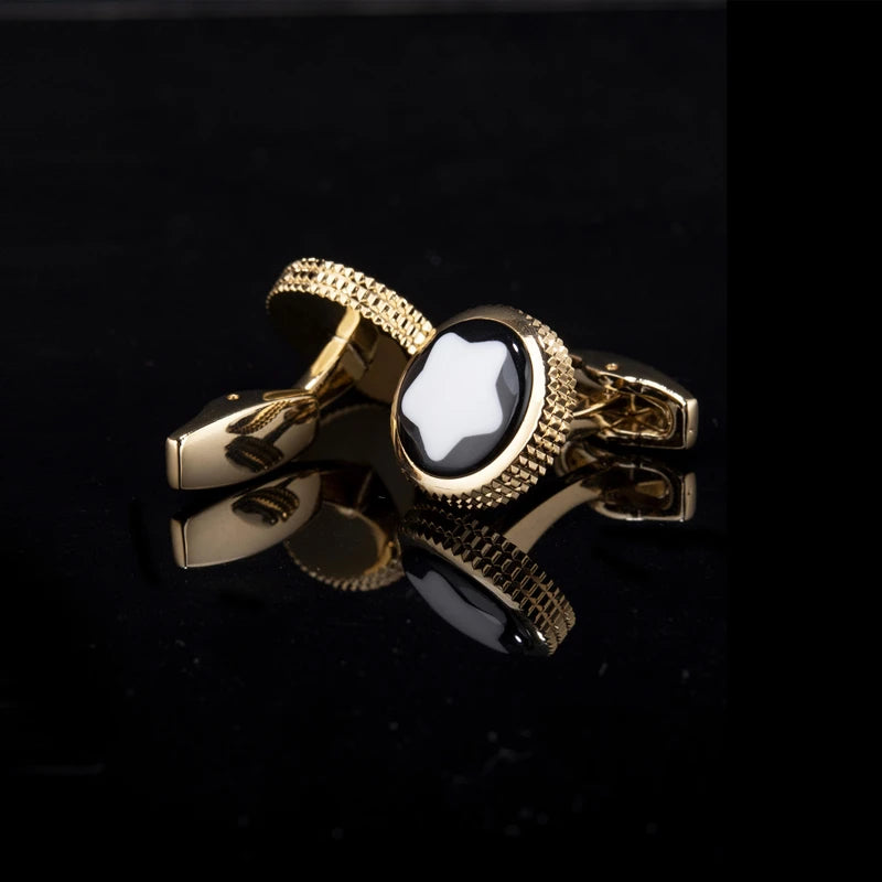 FLEXFIL Luxury shirt cufflinks for men's Brand cuff buttons cuff links gemelos High Quality round wedding abotoaduras Jewelry