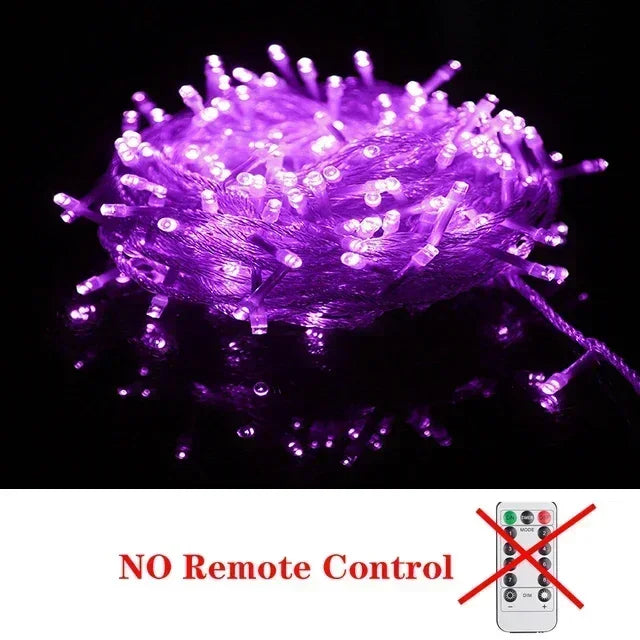 5M-100M Led Christmas Lights Outdoor led Fairy String Lights for Tree Ramadan 2024 Party Holiday Wedding Garland Decoration