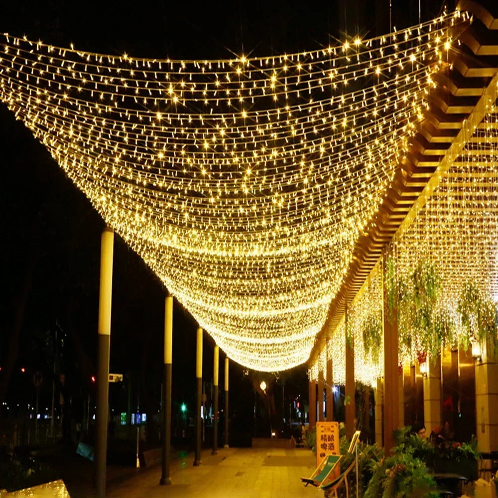 5M-100M Led Christmas Lights Outdoor led Fairy String Lights for Tree Ramadan 2024 Party Holiday Wedding Garland Decoration