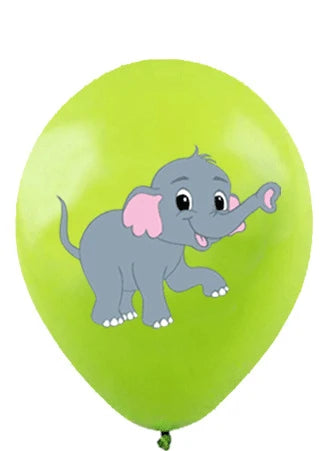 12 Inch Jungle Animal Latex Balloon Giraffe Lion Tiger Balloon Children Safari Birthday Party Decoration Baby Shower Ball