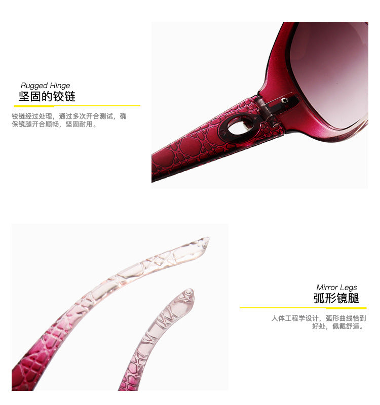 Polarized Sunglasses Women Brand Designer Sun Glasses Fashion Classic Big Frame Glass Female Vintage Oculos De Sol