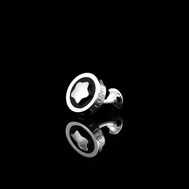 FLEXFIL Luxury shirt cufflinks for men's Brand cuff buttons cuff links gemelos High Quality round wedding abotoaduras Jewelry