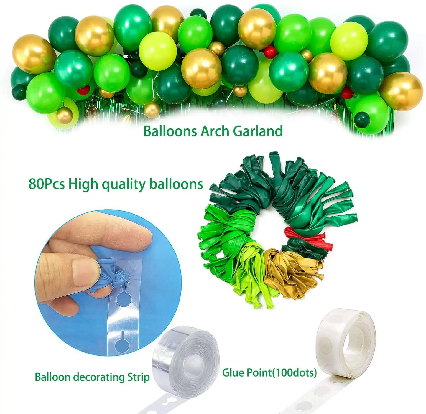 Dinosaur Birthday Party Decorations & Balloons Arch Garland Kit for Dino Themed Kid's Party Shower Celebration