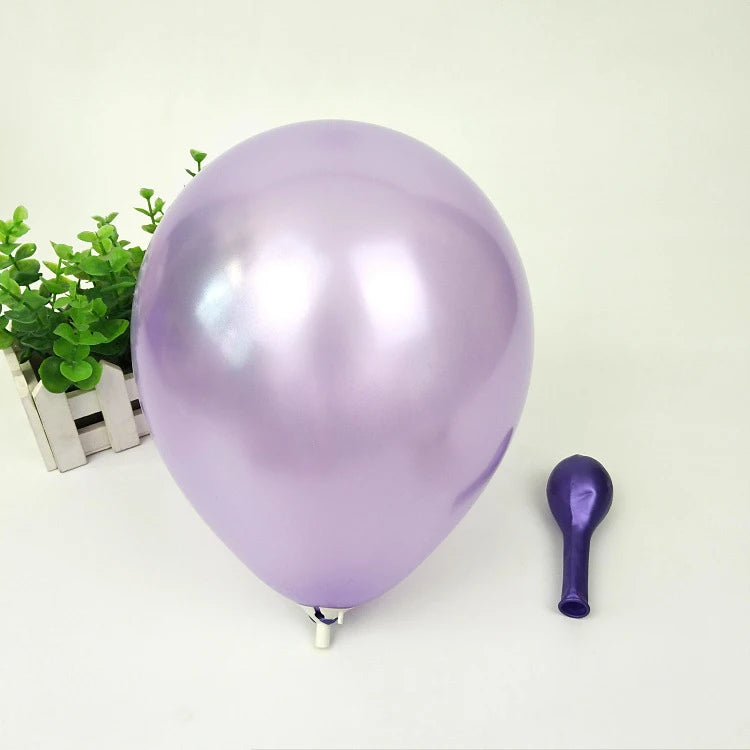 Pearl White Latex Balloon Wedding Party 10/12inch Purple Helium Baloon Decoration Birthday Party Festival Decor Wedding Supplies