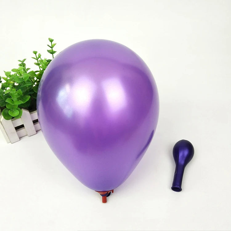 Pearl White Latex Balloon Wedding Party 10/12inch Purple Helium Baloon Decoration Birthday Party Festival Decor Wedding Supplies