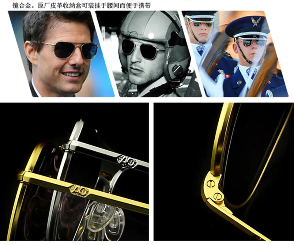 Aviation Sunglasses Men women 2021 vintage brand designer American Army Military Optical AO Sun Glasses Oculos de sol masculino