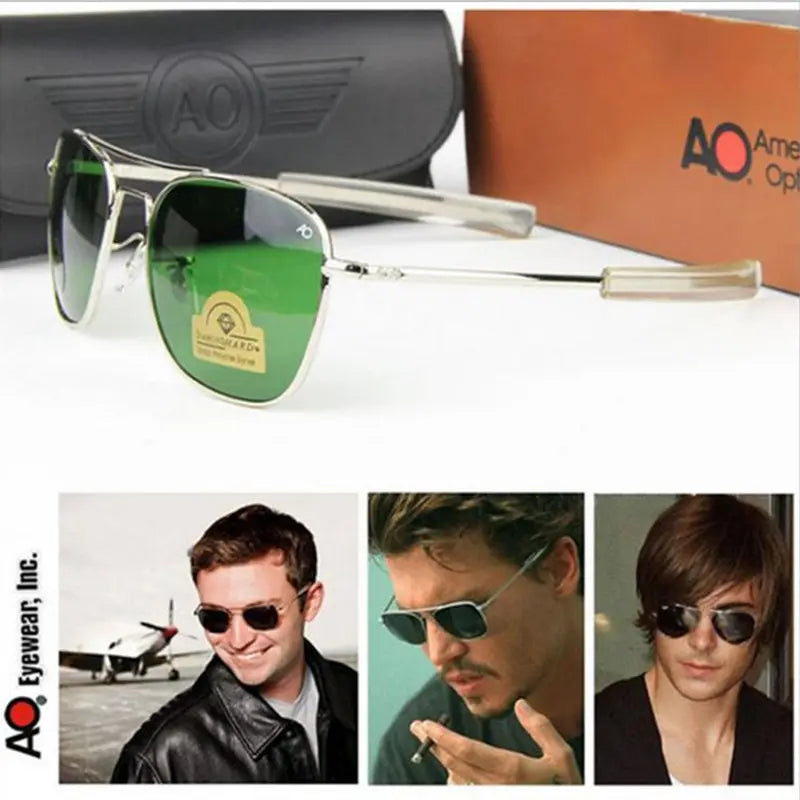 Aviation Sunglasses Men women 2021 vintage brand designer American Army Military Optical AO Sun Glasses Oculos de sol masculino