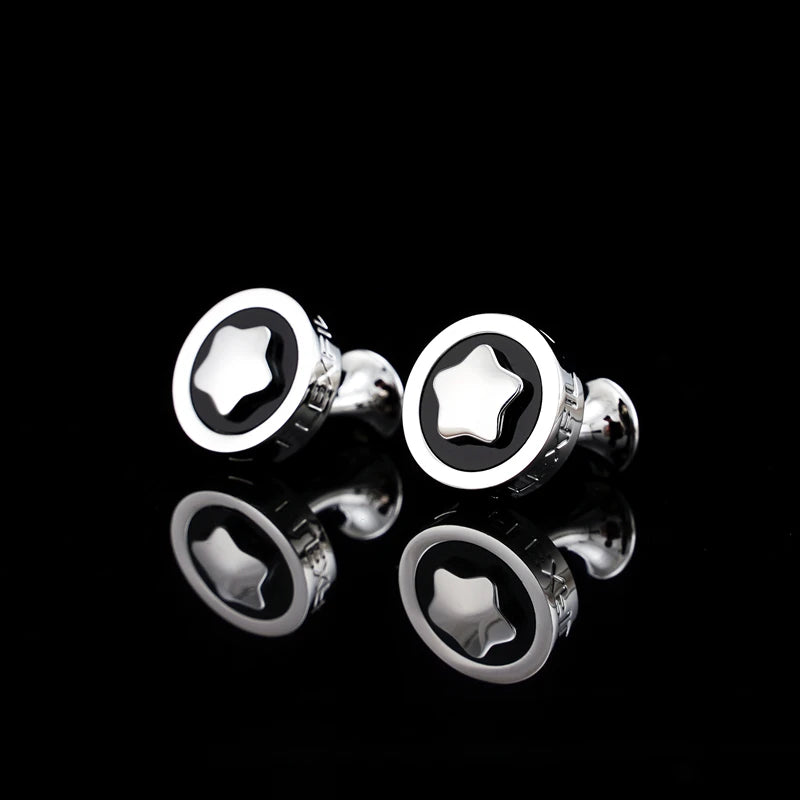 FLEXFIL Luxury shirt cufflinks for men's Brand cuff buttons cuff links gemelos High Quality round wedding abotoaduras Jewelry