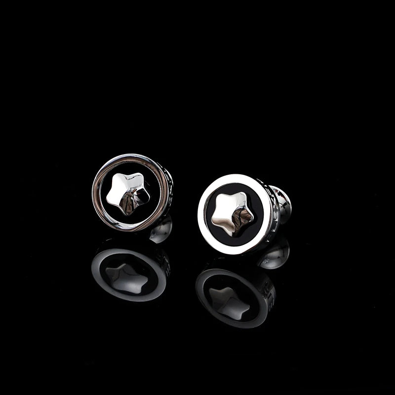 FLEXFIL Luxury shirt cufflinks for men's Brand cuff buttons cuff links gemelos High Quality round wedding abotoaduras Jewelry
