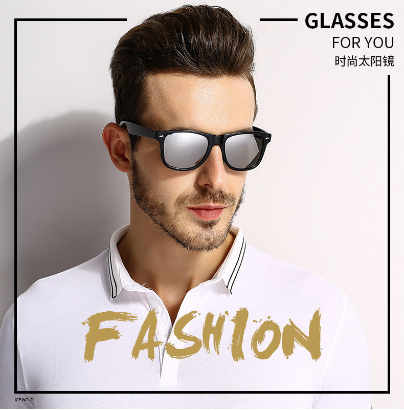 Mens Designer Square Polarized Sunglasses For Cycling Women Luxury Brand Rivet Sun Glasses Ladies Bans Eyewear UV400 Oculos De