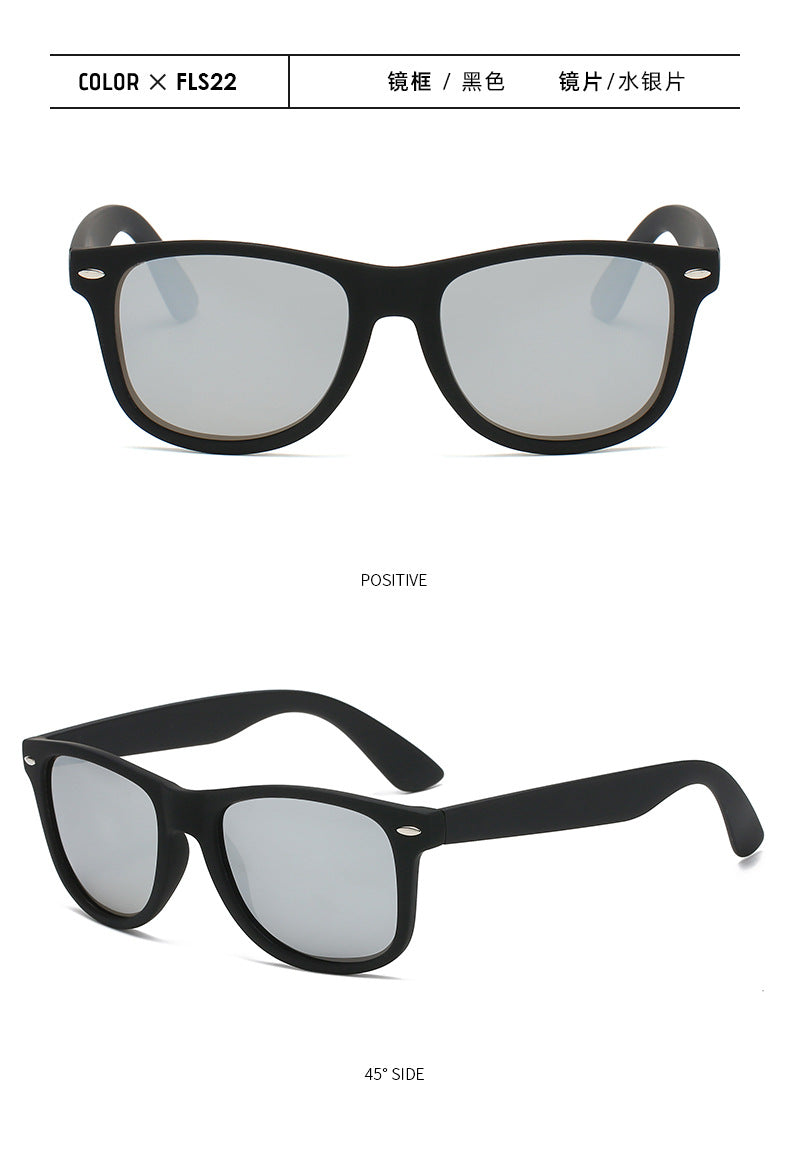 Mens Designer Square Polarized Sunglasses For Cycling Women Luxury Brand Rivet Sun Glasses Ladies Bans Eyewear UV400 Oculos De