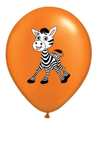 12 Inch Jungle Animal Latex Balloon Giraffe Lion Tiger Balloon Children Safari Birthday Party Decoration Baby Shower Ball