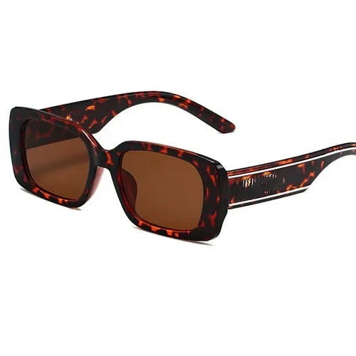Square Men's Women's Sunglasses High-end Sun Glasses Vintage Travel Photography Driving Sunglasses Acrylic Lenses Plastic Frame