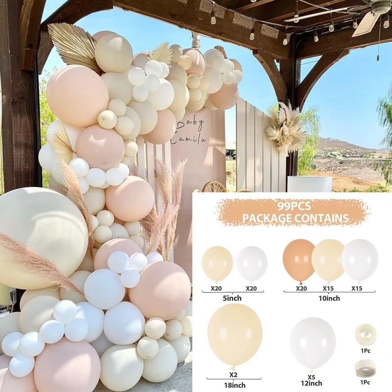 Tender Pink Gold Balloon Garland Arch Kit Wedding Birthday Party Decoration Adult Kids Baby Shower Decor Ballon Wedding Supplies