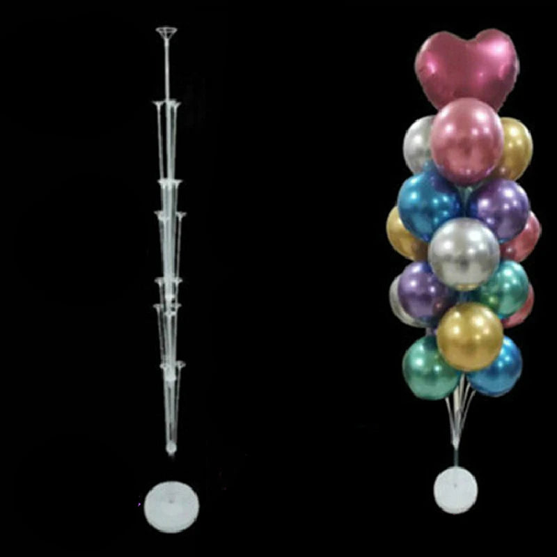 160CM 19Tubes Balloon Stand Wedding Decoration Happy Birthday Party Balloon Stick Holder Baloon Accessories Festival Globos