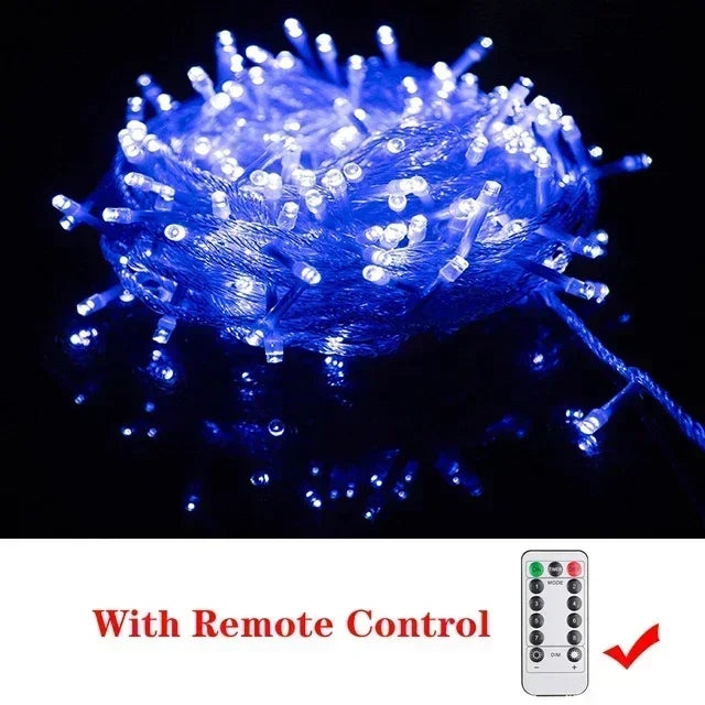 5M-100M Led Christmas Lights Outdoor led Fairy String Lights for Tree Ramadan 2024 Party Holiday Wedding Garland Decoration