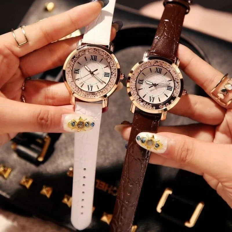 Trend Women's Watch Light Luxury Fashion Quartz Watches, Fashion Leisure Student Simple Belt Roman Numeral Quartz Wristwatches