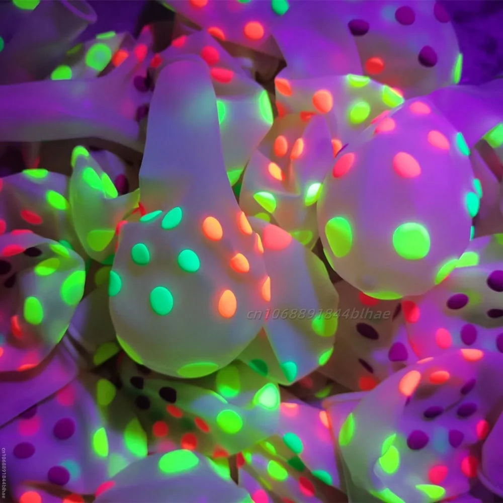 10Pcs 12Inch Fluorescent Balloons Neon Glow Latex Balloons Wedding Birthday Party Decor Glow Baloon Baby Shower Kids Gifts