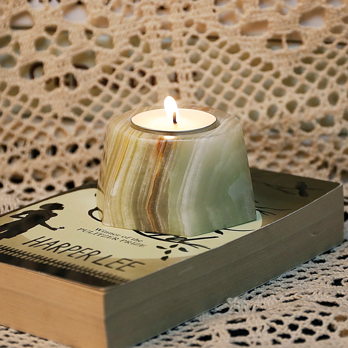 Natural Stones Marble Candlesticks Crystals Candle Holder Cave Tea Candle Wedding Party Dinner Home Decoration