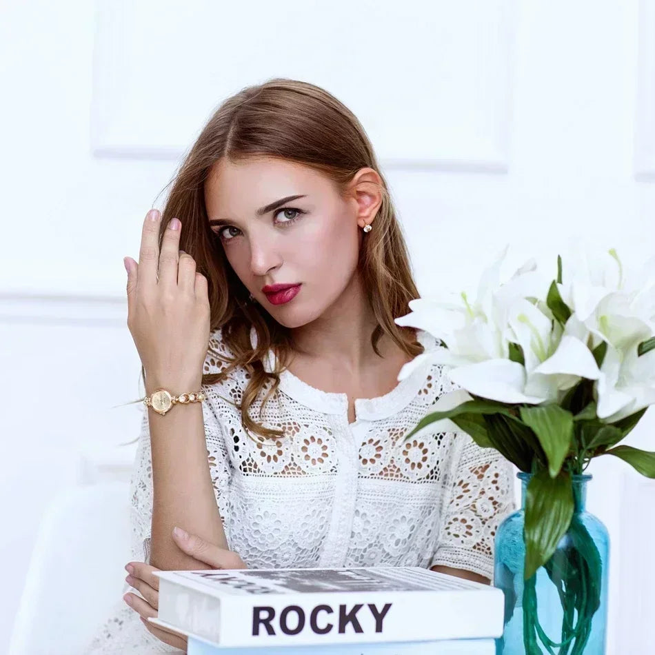 Top Brand Women Watches Fashion 2024 Geneva Designer Ladies Watch Luxury Brand Femme Gold Wrist Watch For Women