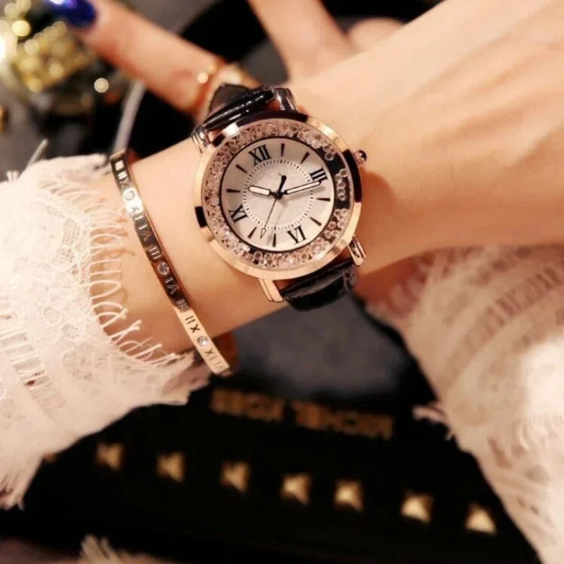Trend Women's Watch Light Luxury Fashion Quartz Watches, Fashion Leisure Student Simple Belt Roman Numeral Quartz Wristwatches