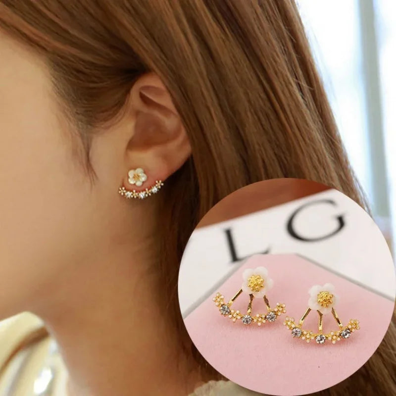 Luxury Fashion Women Daisy Earrings Women for Earrings Delicate Women Flower Earrings Luxury Couple Engagement Gift