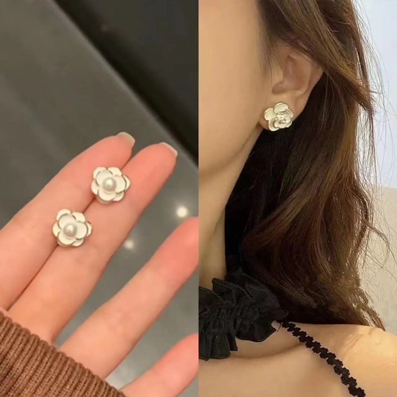 2023 New Classic Elegant Imitation Pearl Dangle Earrings For Women Crystal Long Tassel Exquisite Drop Earring Wedding Jewelry