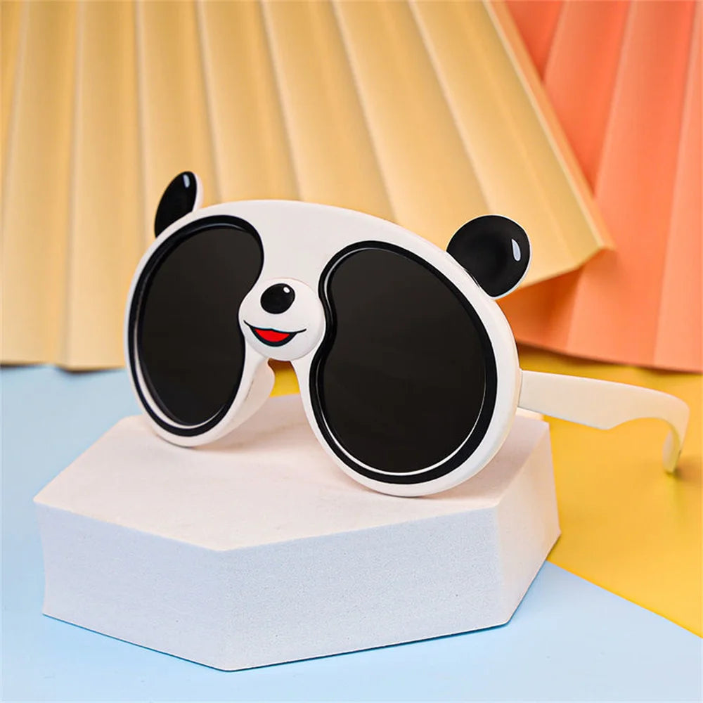Trend Children Cartoon Sunglasses Boys Girls Panda Shaped Polarized Sun Glasses Kids UV Protection Children's Birthday Gift Toys