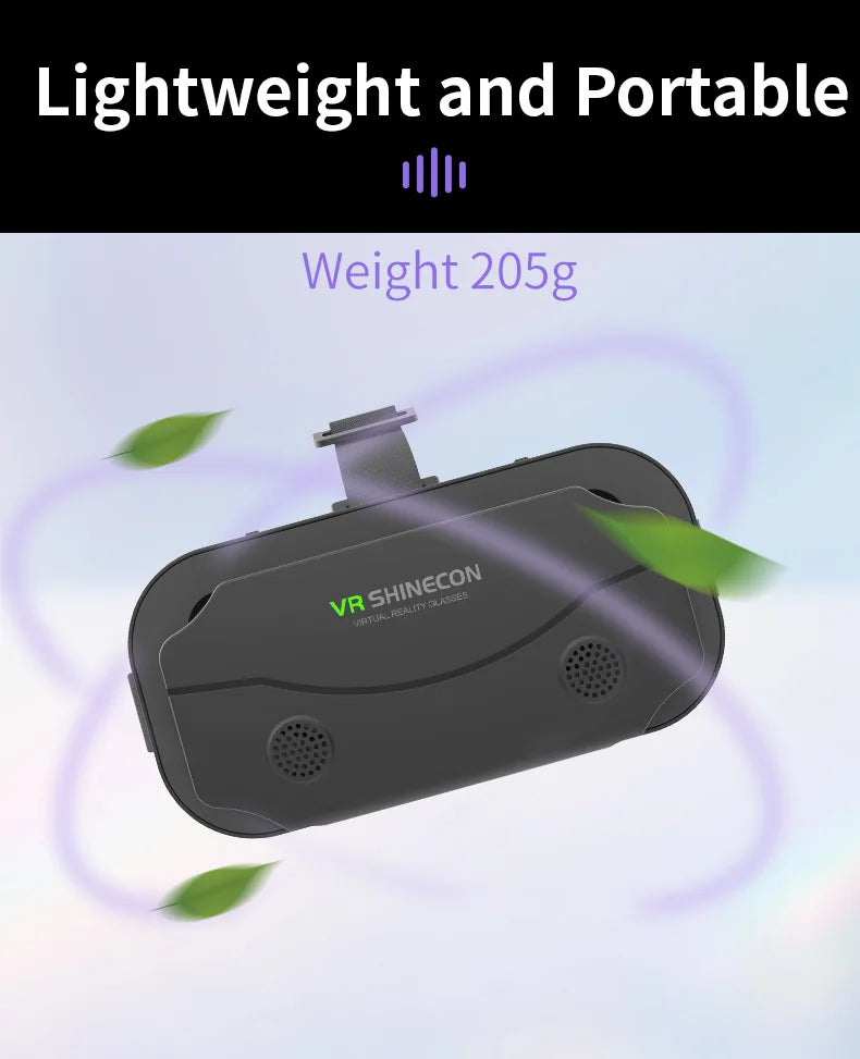 SHINECON 3D Helmet VR Glasses 3D Glasses Virtual Reality Glasses VR Headset For Google cardboard 5-7' Mobile with original box