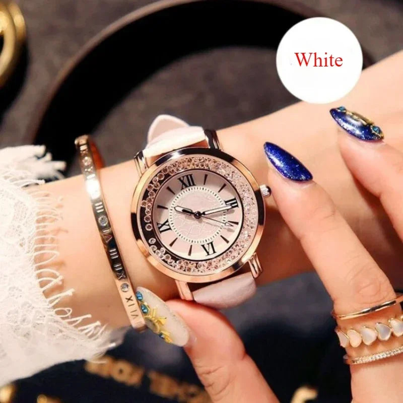 Trend Women's Watch Light Luxury Fashion Quartz Watches, Fashion Leisure Student Simple Belt Roman Numeral Quartz Wristwatches