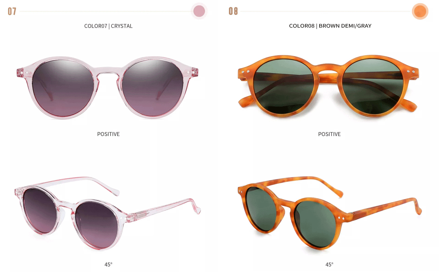 ZENOTTIC (S Size) Retro Circular Polarized Sunglasses 2024 Men Women Vintage Small Round Sun Glasses UV400 Goggles Shades