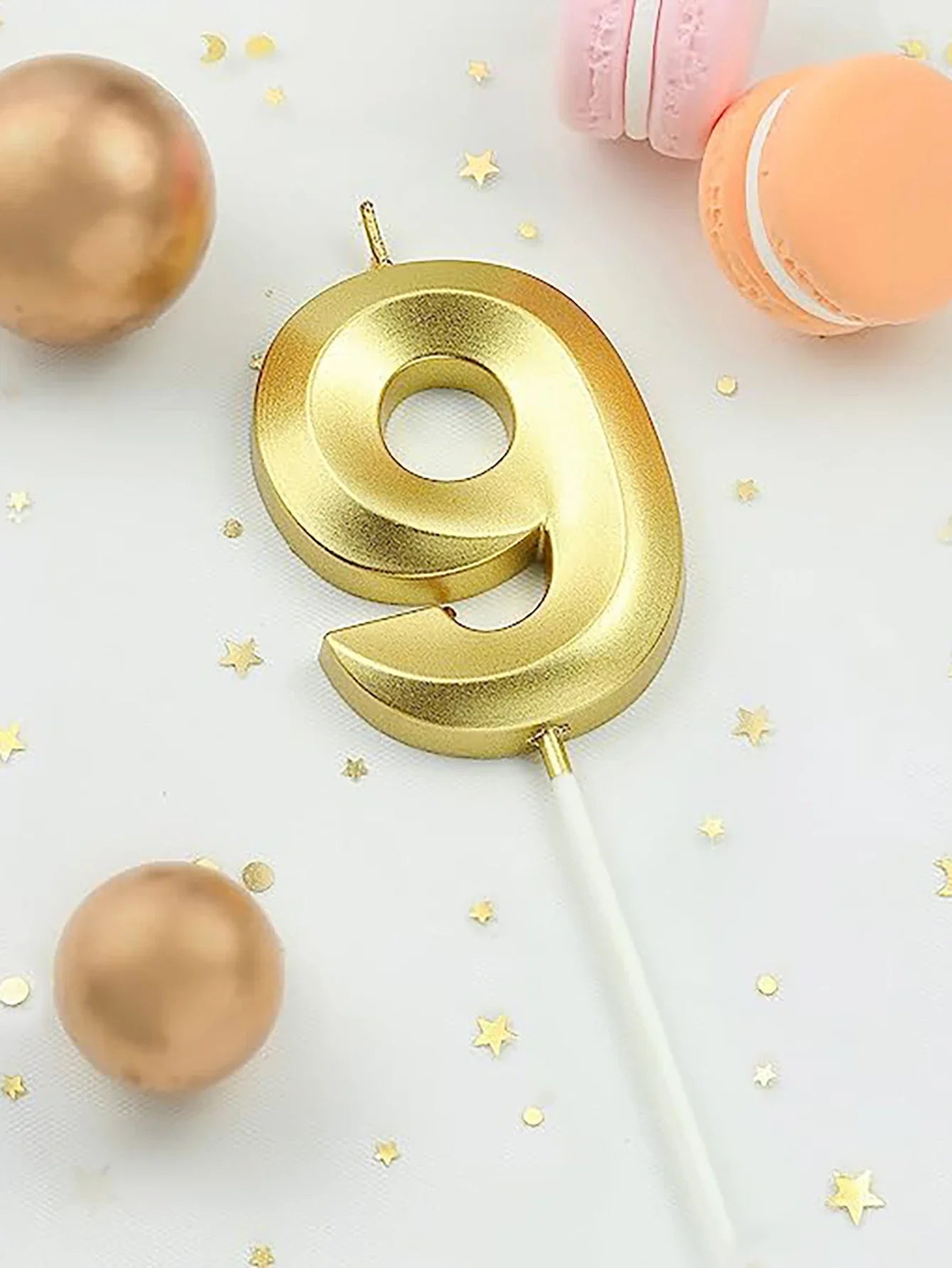 1pc-Birthday candles, cake digital candles, sparkling cake top decorations for parties, weddings, and birthday decorations