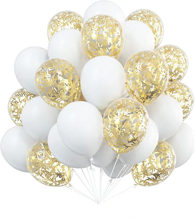 10inch Gold Confetti Metallic Balloons Macaroon Latex Ballon Baby Shower Globos Adult Anniversary Wedding Birthday Party Decor