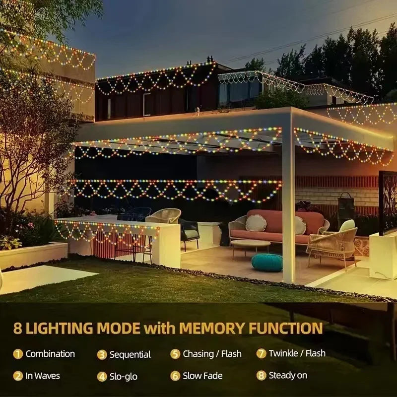 4M Outdoor Eaves LED Lights fairy lights String room decoration String Lights led strip light lights decoration night  lights