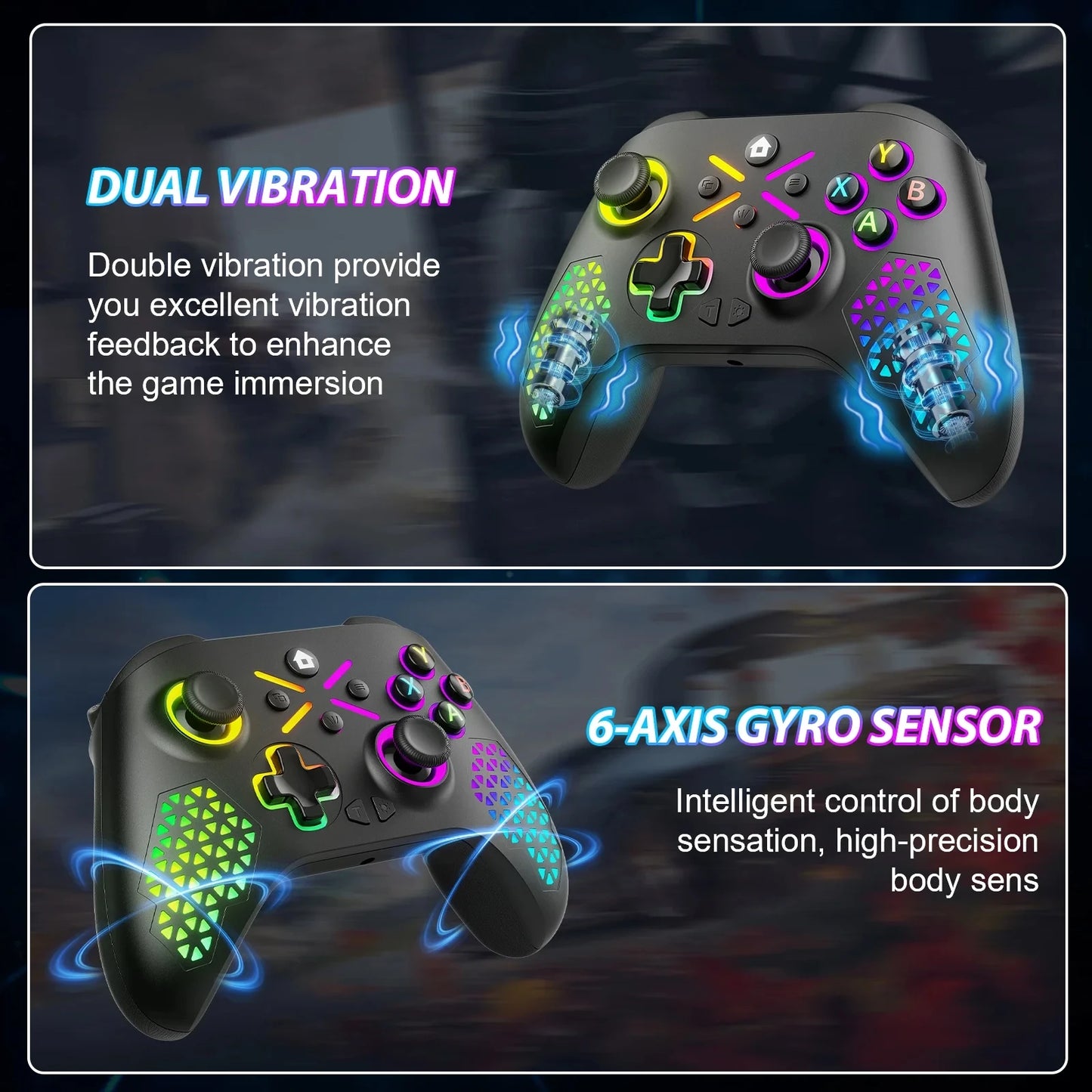 Wireless Xbox One Controller for Xbox with RGB LED Backlight Compatible with Xbox One, XboxOne X/S, Xbox Series X/S ,Windows PC