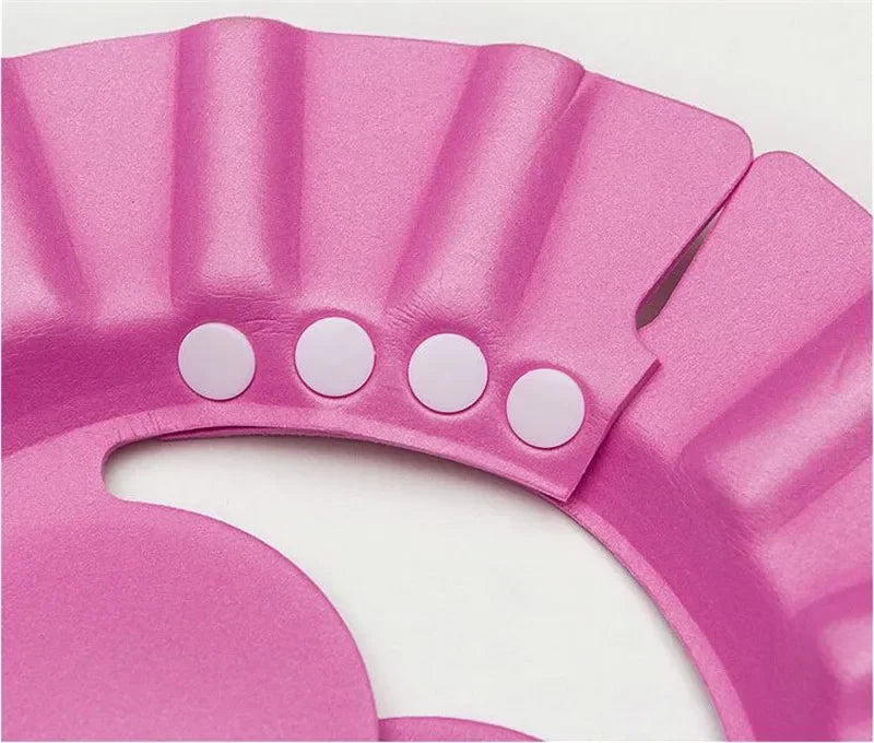 Baby Shower Soft Cap Adjustable Hair Wash Hat for Kids Ear Protection Safe Children Shampoo Bathing Shower Protect Head Elegant Bathing Cap Kids
