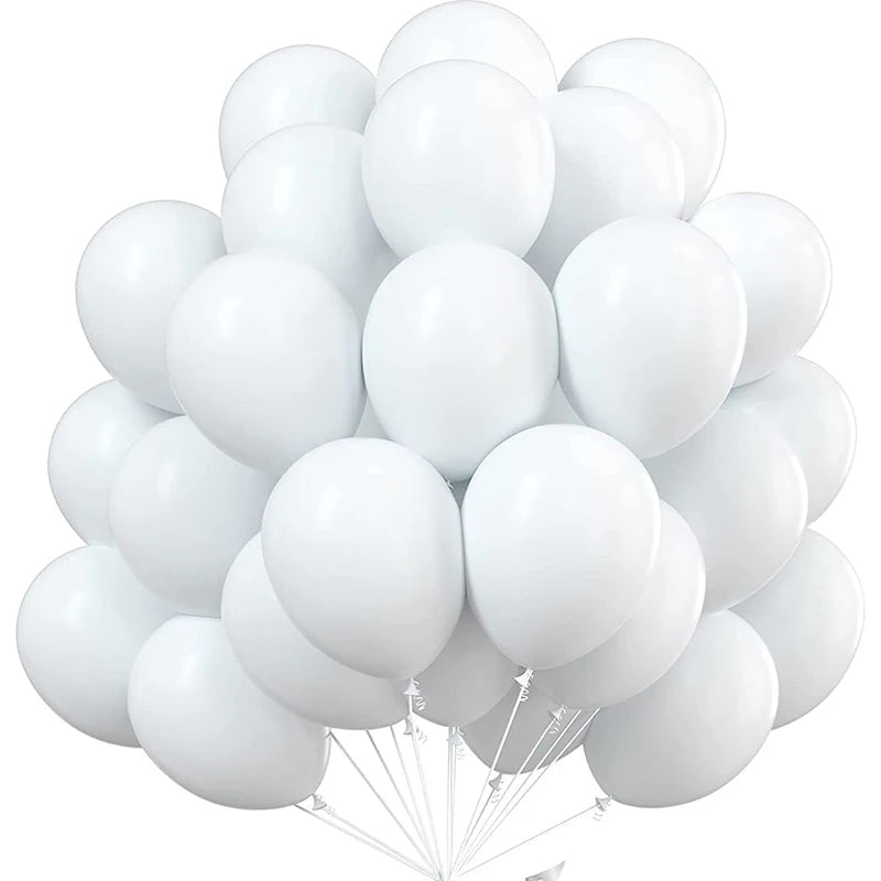 10/20/30pc 10/12inch Pearl Latex Balloon White Pink Blue Helium Ball Wedding Adult Birthday Party Decoration Baby Shower Globos