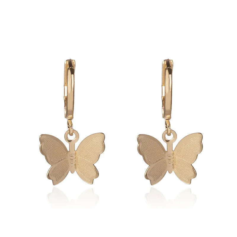 Korean Fashion Emerald Crystal Dangle Earrings for Women Trendy Gold Color Hollow Stud Earring Birthday Gifts Pendientes Mujer