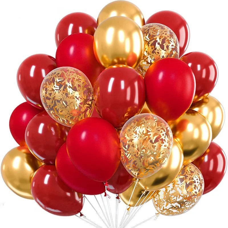 10inch Gold Confetti Metallic Balloons Macaroon Latex Ballon Baby Shower Globos Adult Anniversary Wedding Birthday Party Decor