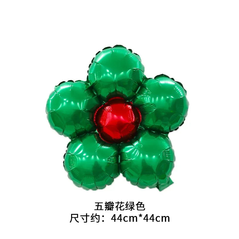 Flower Foil Balloons Leaf Flower Baloon Birthday Party Wedding Decorations Party Globos Shower Children Suplies اكواب دزني