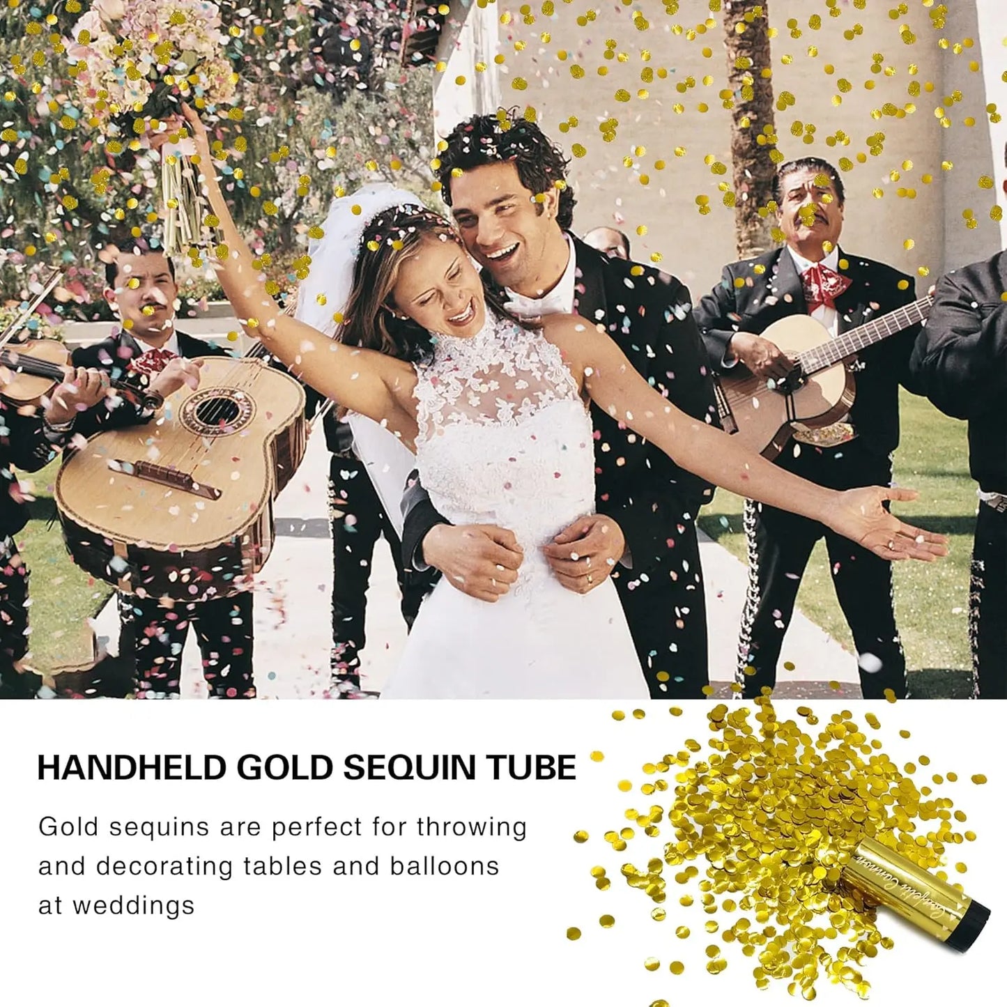 Confetti Poppers Cannons for Wedding Birthday Graduation Baby Shower Anniversary Christmas New Year's Party Supplies Decorations